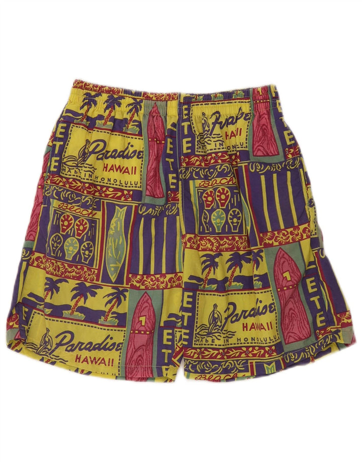 Sinful Mens Graphic Sport Shorts grandes retalhos multicoloridos havaianos