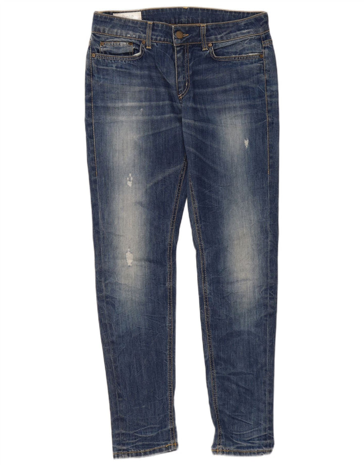 Dondup Jeans Slim Feminino W34 L31 Azul Algodão