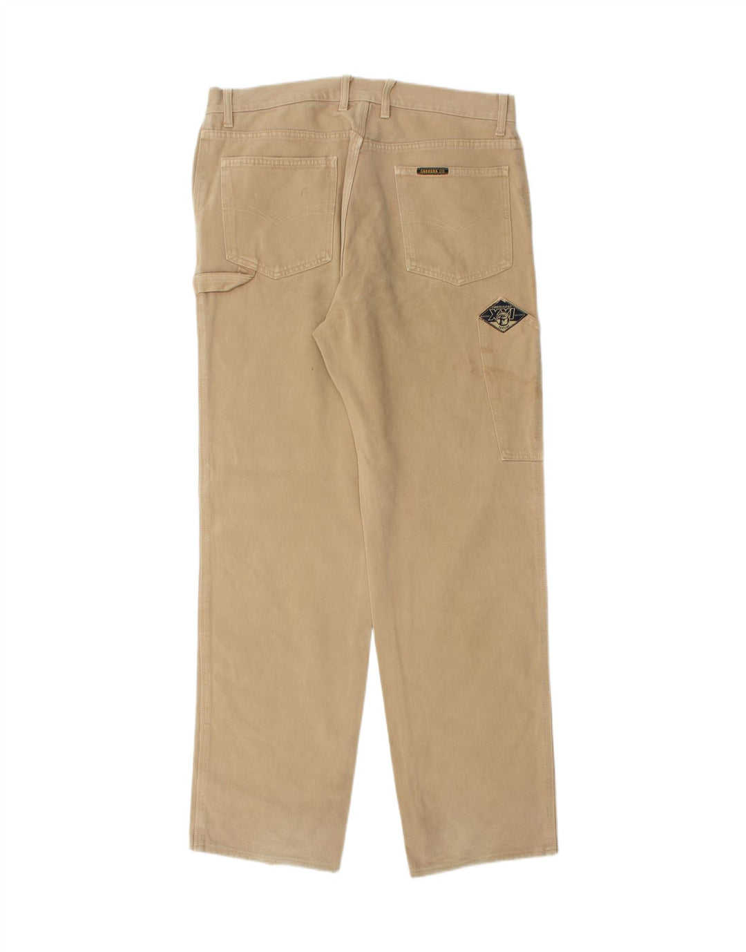 Calça cargo masculina CARRERA reta IT 54 2XL W38 L33 algodão bege