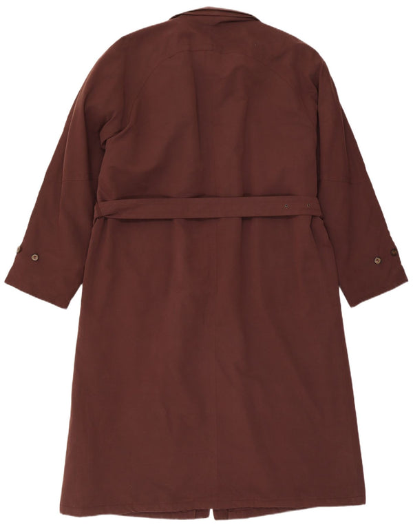 Bugatti Mens Trench Coat IT 48 Medium Brown Polyester