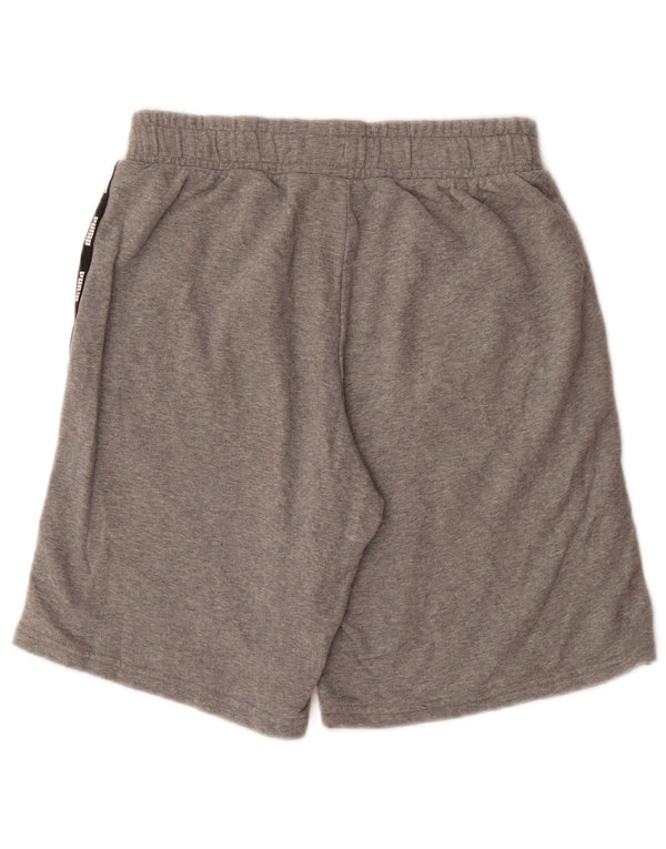 Shorts esportivos gráficos masculinos PUMA pequeno algodão cinza