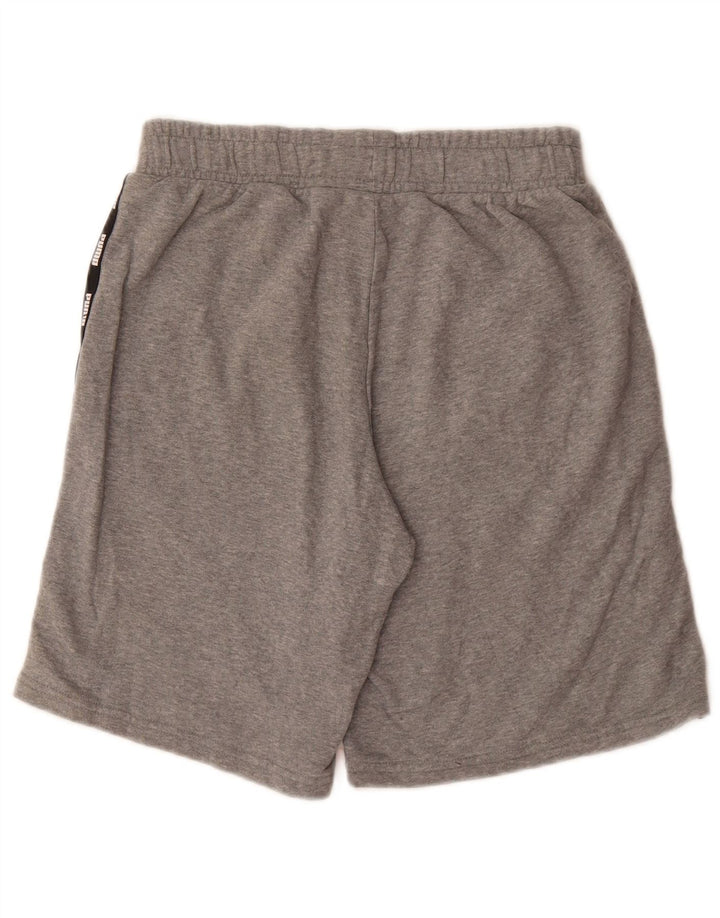 Shorts esportivos gráficos masculinos PUMA pequeno algodão cinza