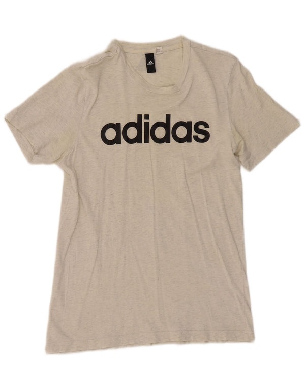 Camiseta Adidas Feminina Graphic Top UK 12 Cinza Médio