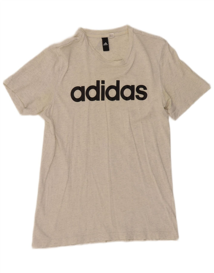 Camiseta Adidas Feminina Graphic Top UK 12 Cinza Médio