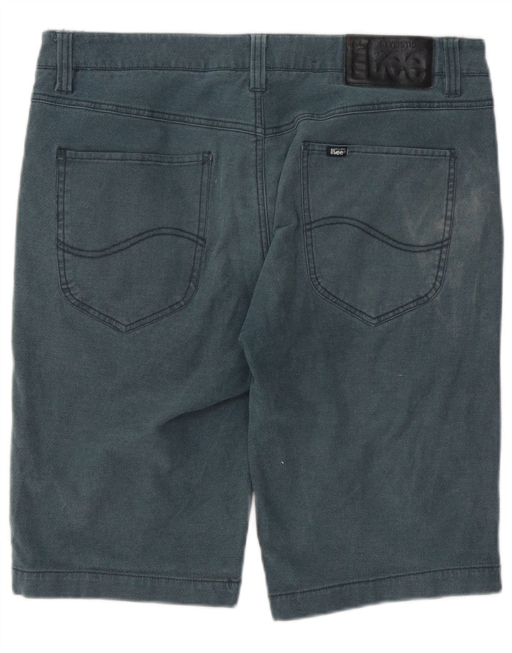 LEE Mens Chino Shorts W32 Médio Algodão Azul Marinho