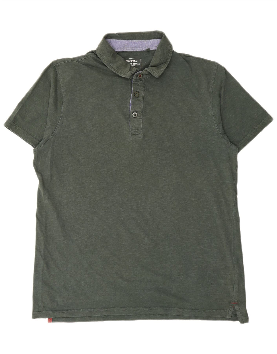 Camisa polo masculina Mountain Warehouse de algodão cáqui médio