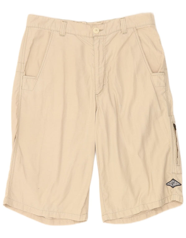 Bear Mens Cargo Shorts W33 Médio Bege