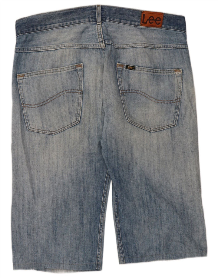 Bermuda jeans masculina Lee W34 grande algodão azul