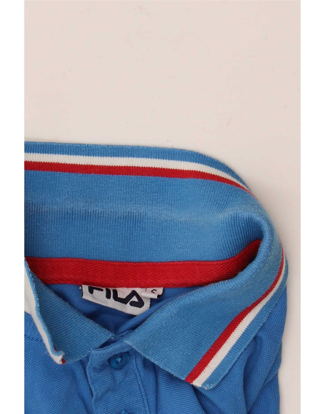 Camisa Polo Masculina Fila Pequena Listrada Azul