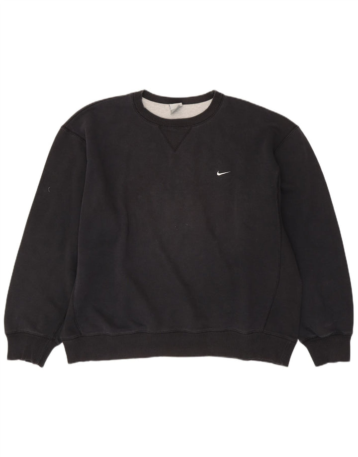 NIKE Masculino Suéter Jumper UK 47/48 2XL Preto