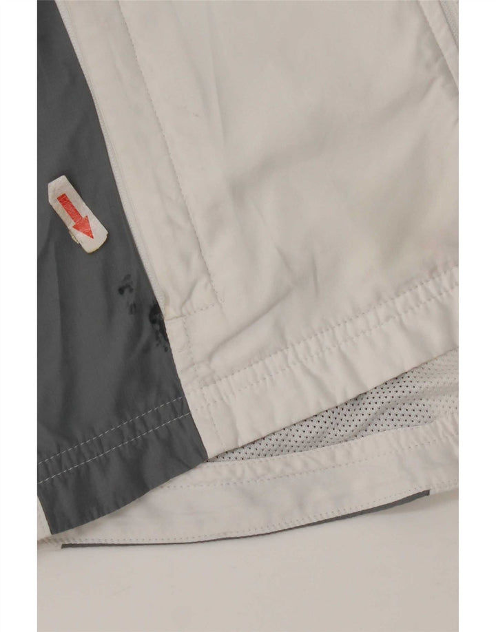 Adidas Womens Tracksuit Top Jacket UK 10 Small Grey Colourblock