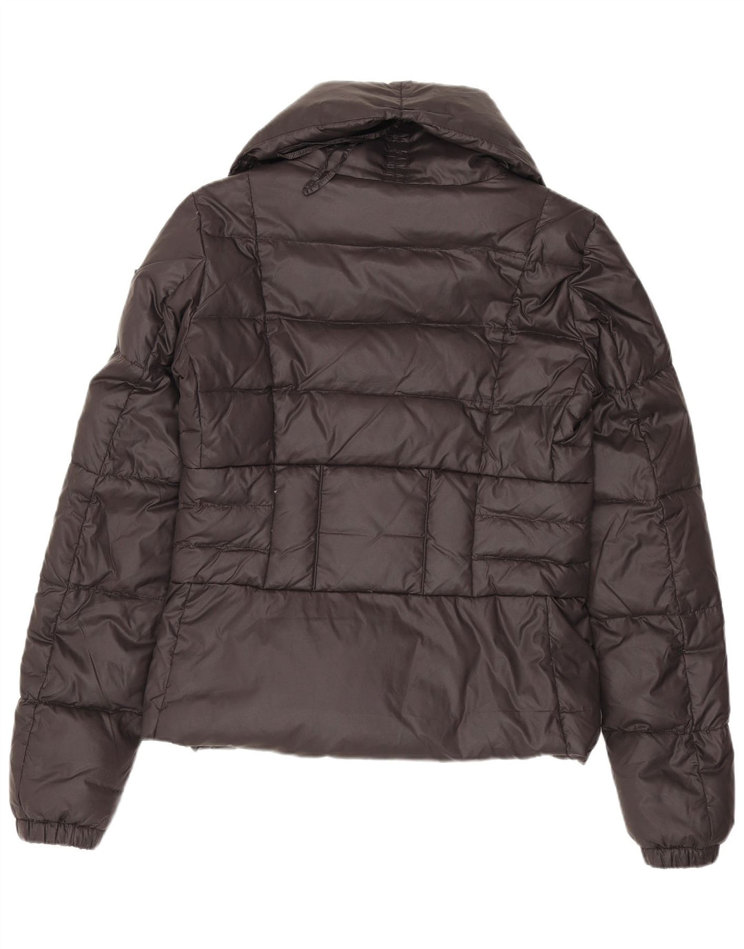 Jaqueta acolchoada feminina Guess UK 8 pequena preta de nylon