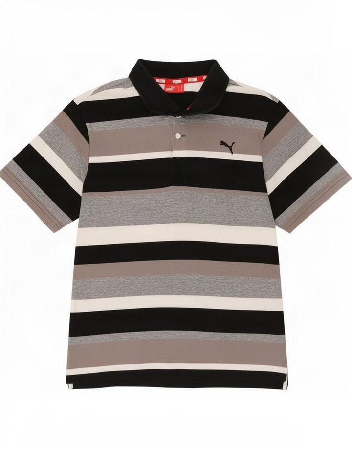 Pólo Puma Menino 13-14 Anos Listrado Multicolorido