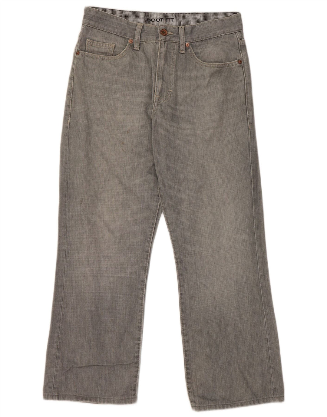 Marks & Spencer Mens Bootcut Jeans W30 L26 Algodão Cinza