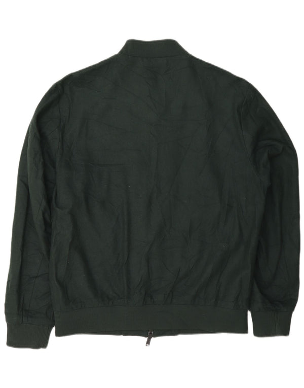 Jaqueta bomber masculina Cos EU 50 grande lã verde