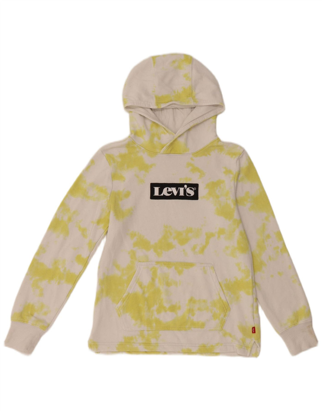 Moletom com capuz gráfico para meninas LEVI'S 11-12 anos branco tie-dye algodão