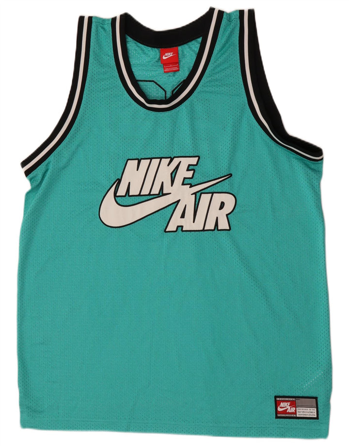 Colete Nike Masculino Air Graphic Top Grande Poliéster Listrado Verde
