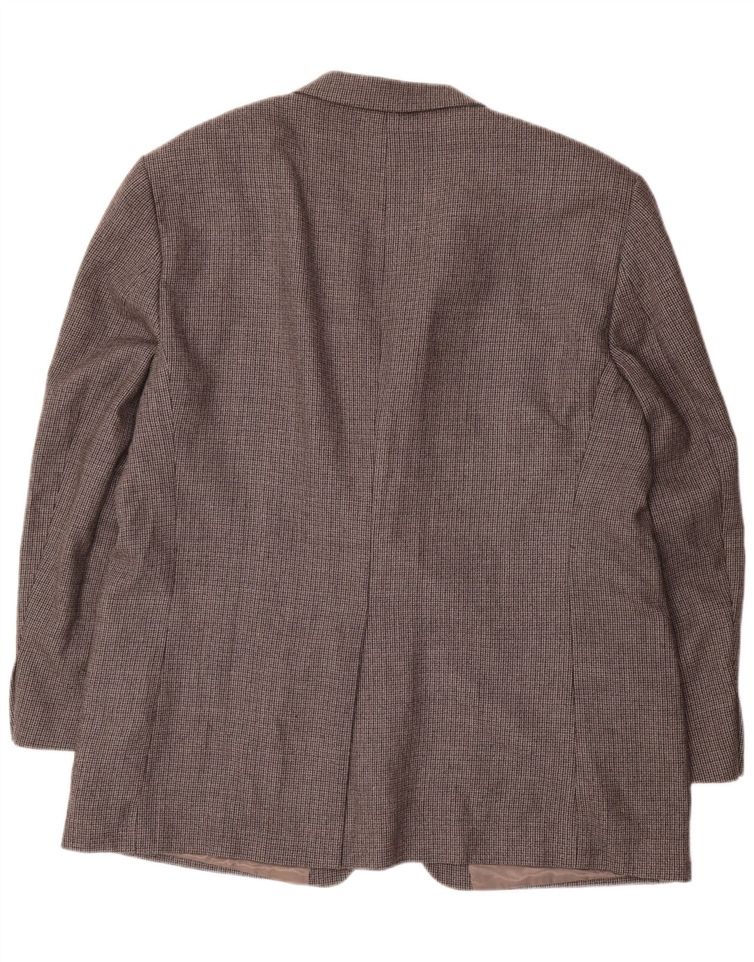 Jaqueta blazer masculina de 2 botões Chaps tamanho 48 3XL cinza houndstooth lã