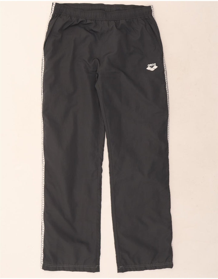 Arena Mens Graphic Calças de treino grande poliéster cinza