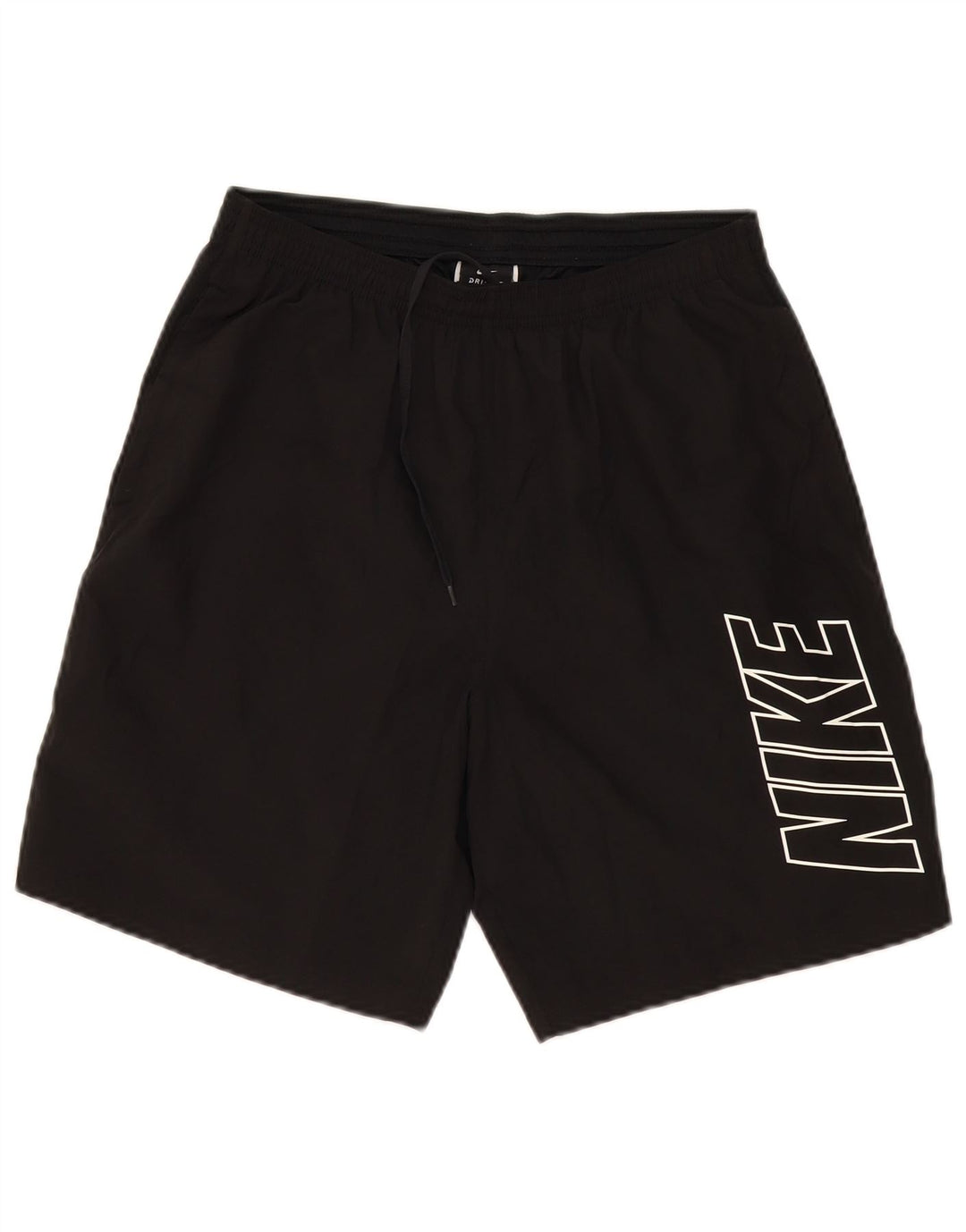 NIKE Masculino Dri Fit Graphic Sport Shorts Médio Preto Poliéster