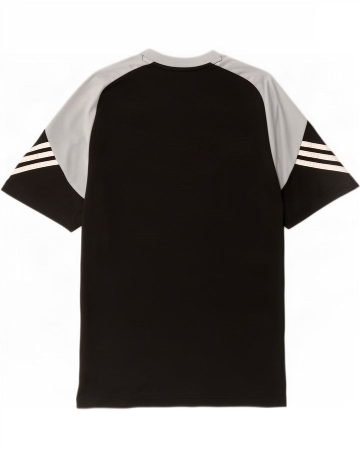 Camiseta Adidas Masculina Climalite Graphic Top Grande Preto Colorblock Poliéster