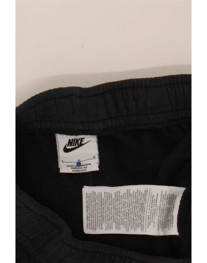 Nike Mens Cargo Calças de treino Joggers grandes de algodão preto