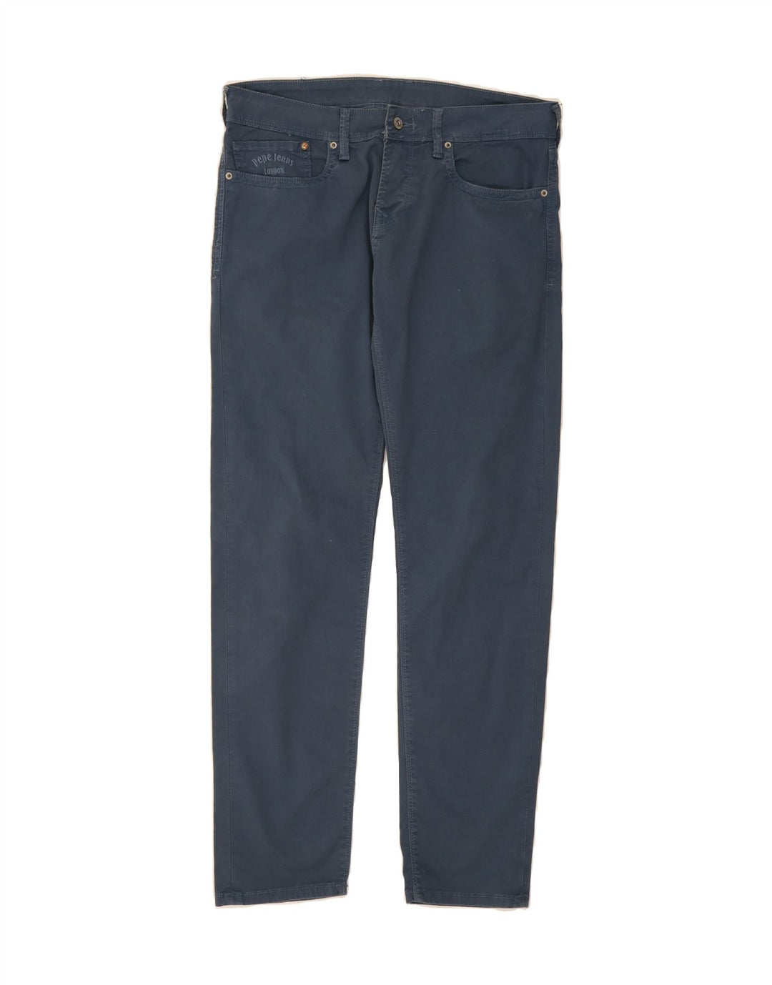 PEPE JEANS Mens Straight Casual Trousers W33 L32 Blue Cotton Vintage PEPE Jeans and Second-Hand PEPE Jeans from Messina Hembry 