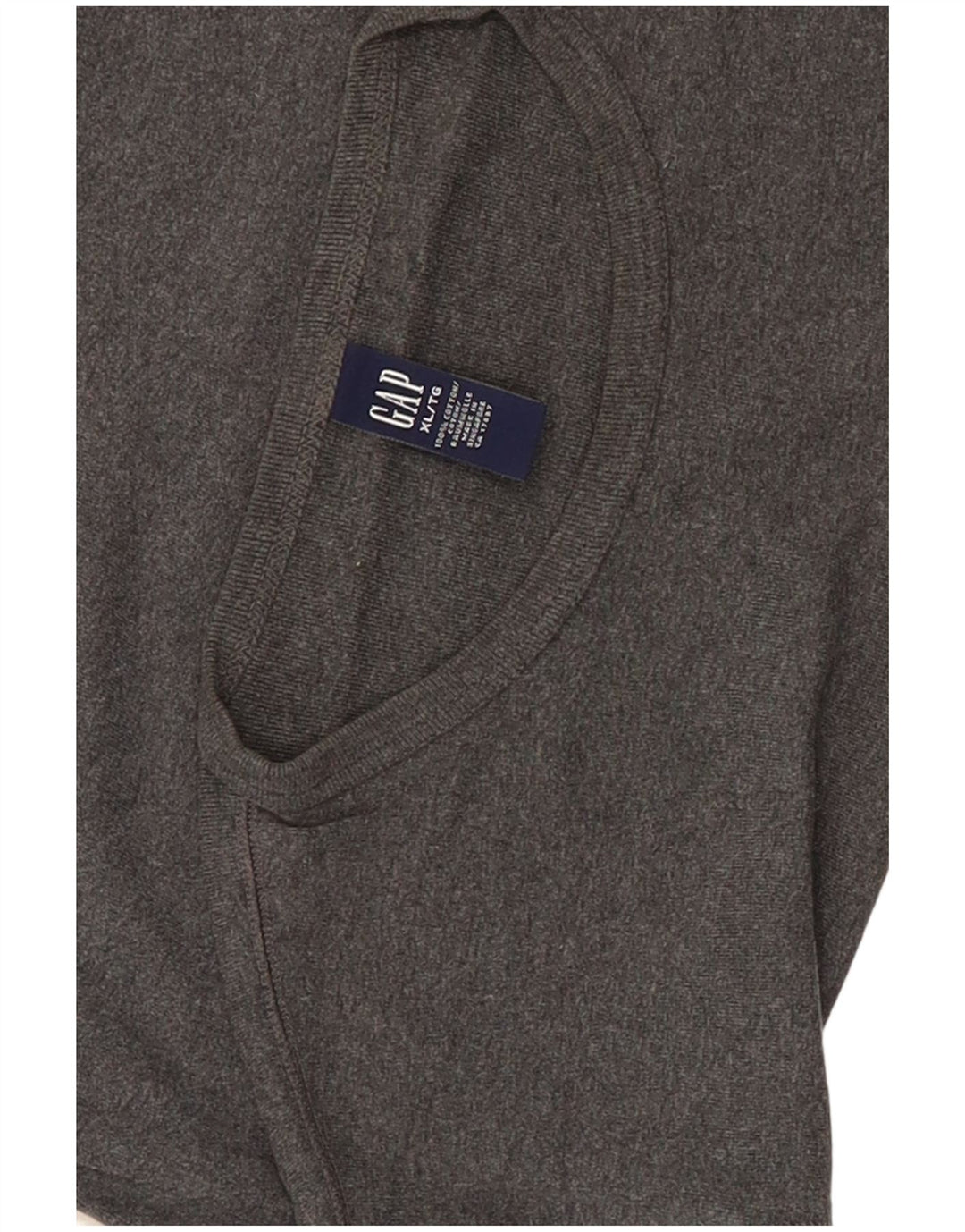 Camiseta masculina Gap Top XL algodão cinza