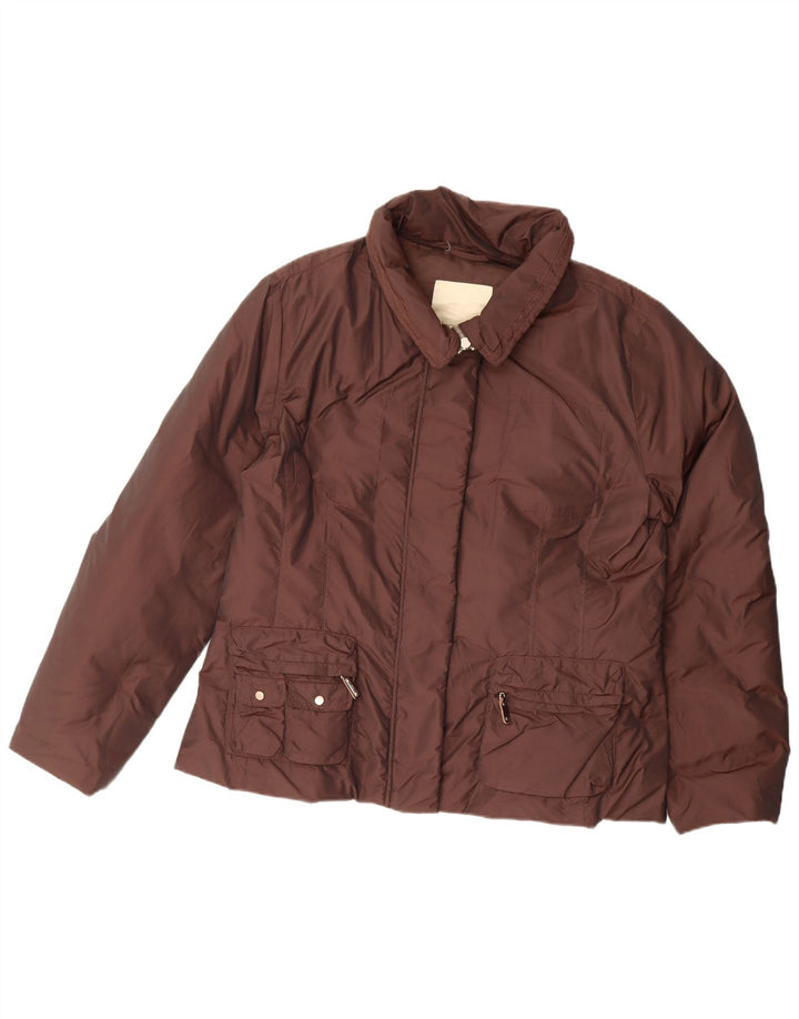 Jaqueta acolchoada feminina Henry Cottons IT 54 3XL poliéster marrom