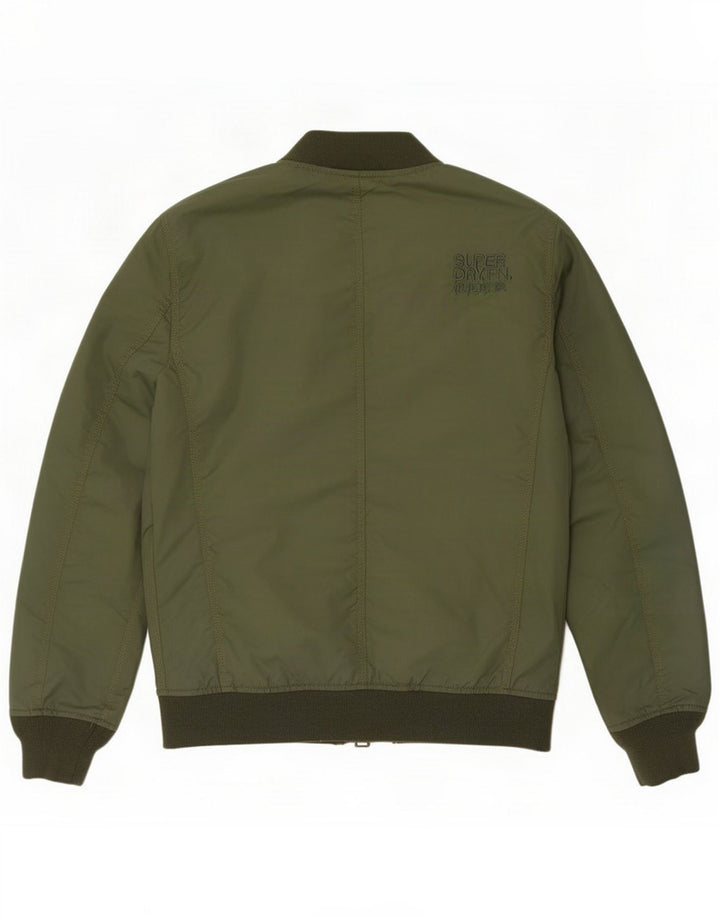 Jaqueta bomber Superdry Boys 13-14 anos Grande poliéster cáqui