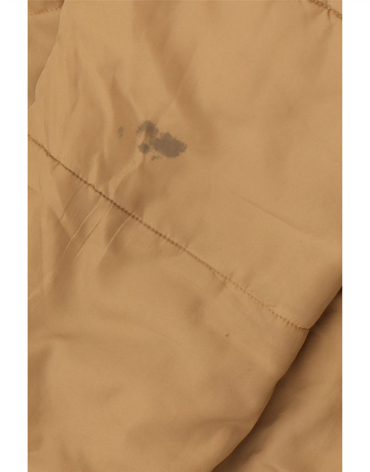 Jaqueta masculina acolchoada com capuz Jack & Jones UK 42 XL poliéster bege