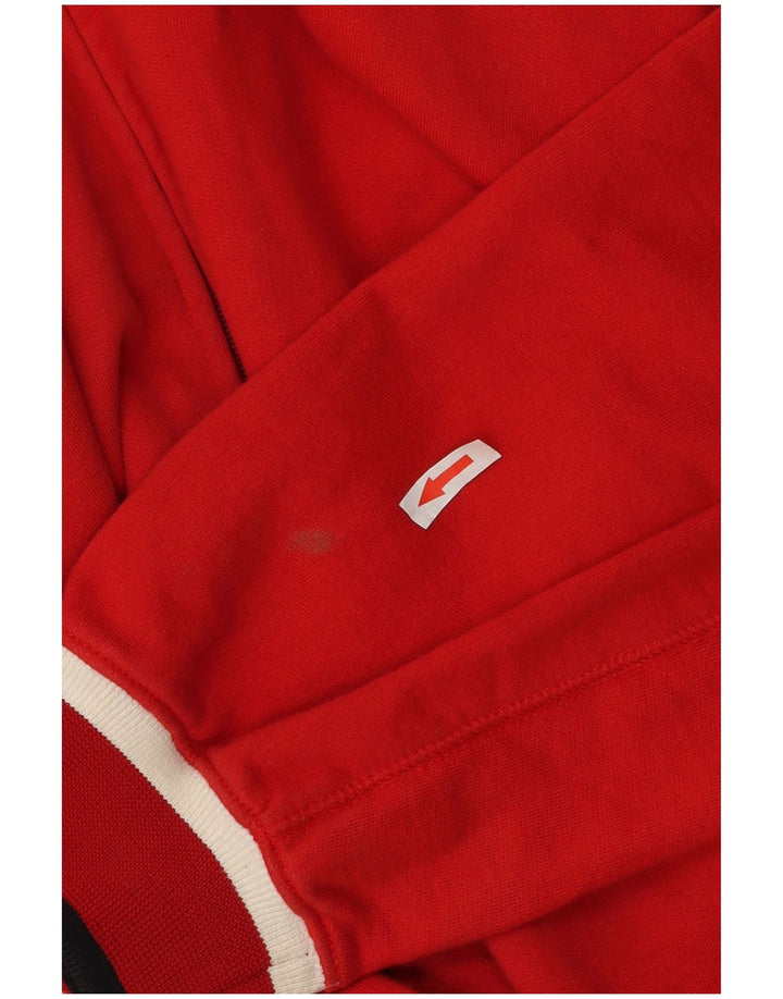 Kappa Mens Treino Top Jacket XL Algodão Vermelho