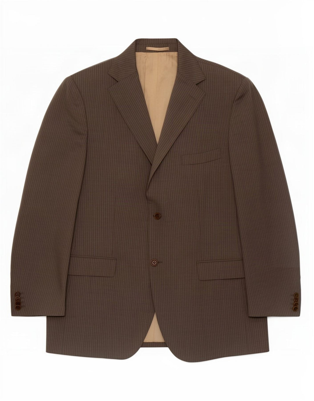 Jaqueta blazer masculina Massimo Dutti com 2 botões EU 54 XL cinza risca de giz lã