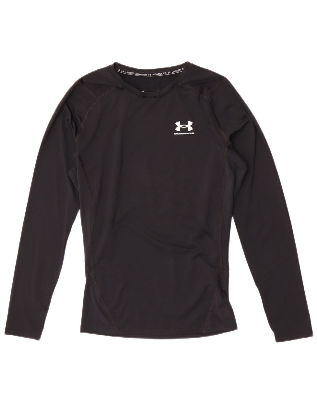 Under Armour Mens Heat Gear Top Manga Longa Grande Poliéster Preto