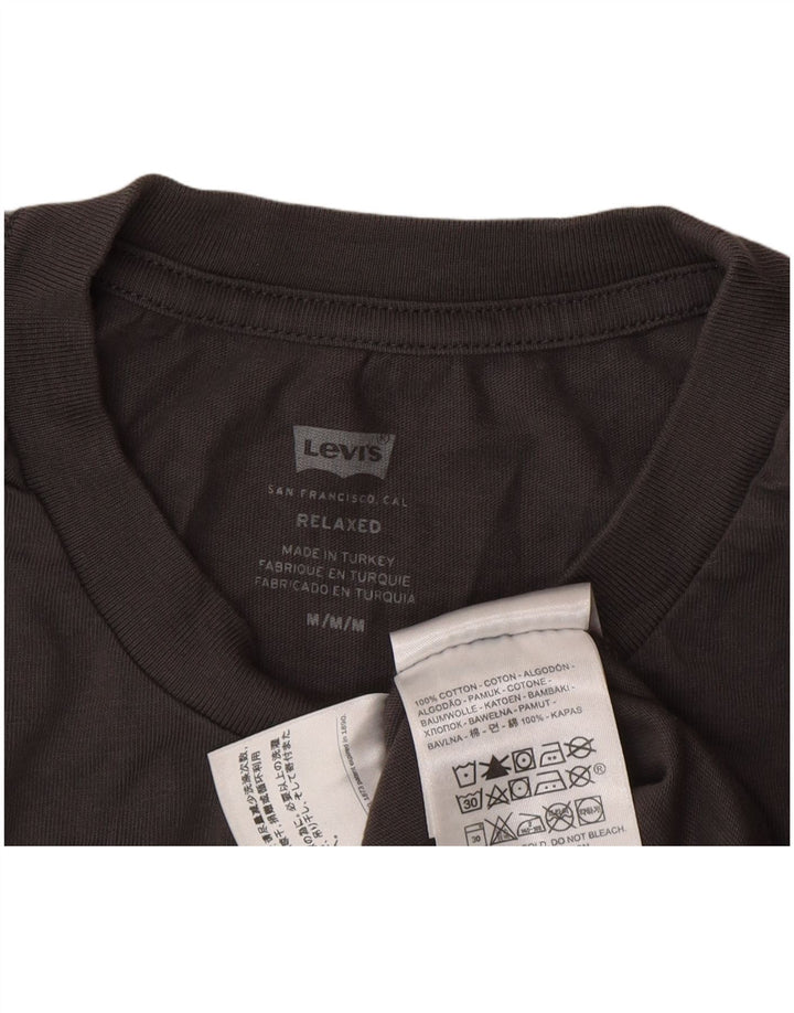 Camiseta Levi's Masculina Relaxed Graphic Top Algodão Cinza Médio