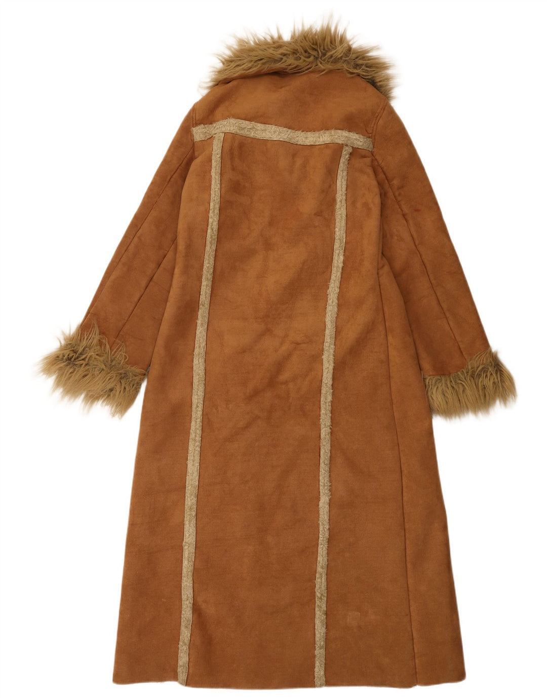 Sobretudo feminino Sherpa Dunnes Reino Unido 8 pequeno bege
