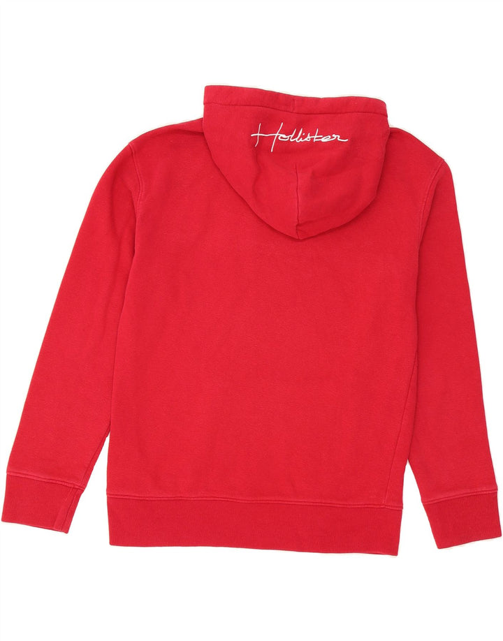 HOLLISTER Mens Hoodie Jumper Small Red Cotton Vintage Hollister and Second-Hand Hollister from Messina Hembry 