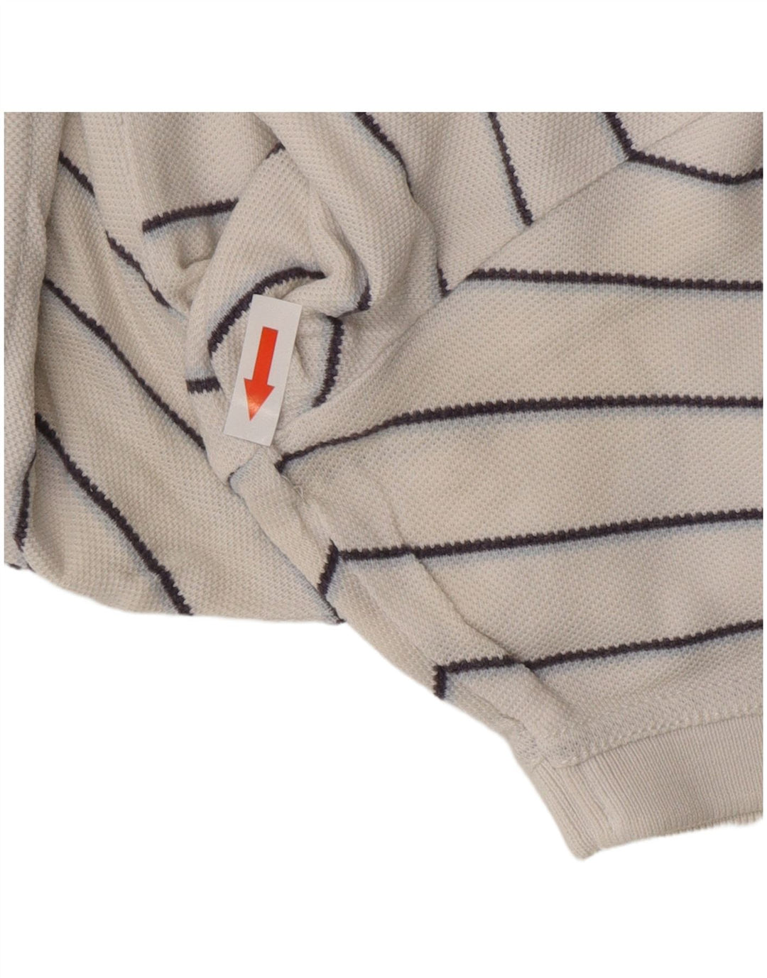 Camisa polo masculina clássica TOMMY HILFIGER grande algodão listrado branco