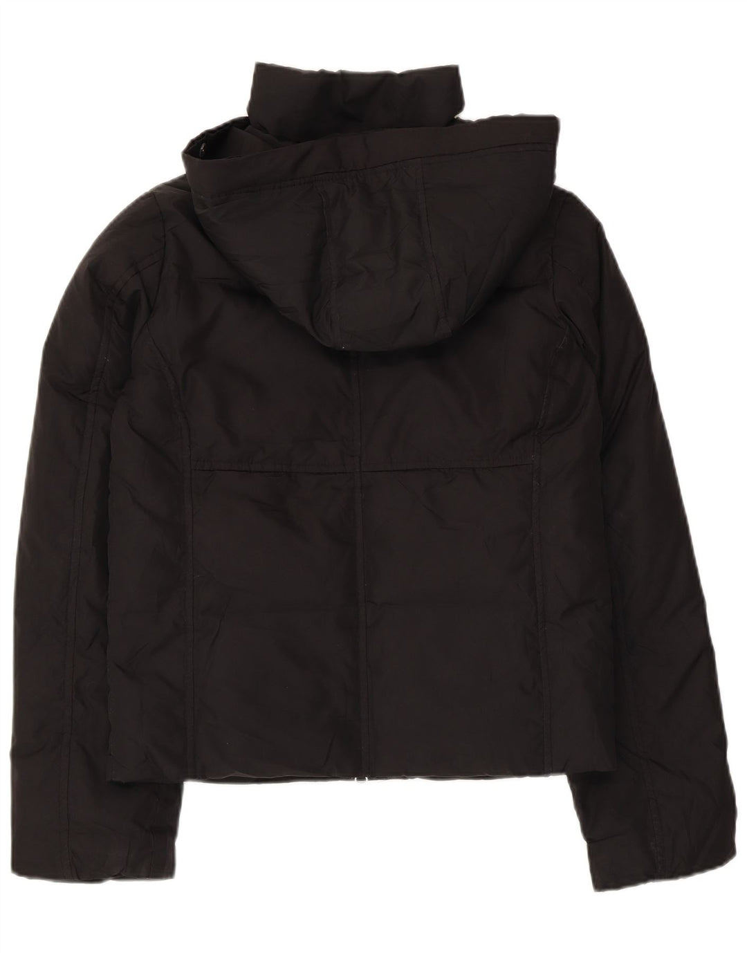Jaqueta corta-vento feminina com capuz Gap UK 6 XS poliéster preto