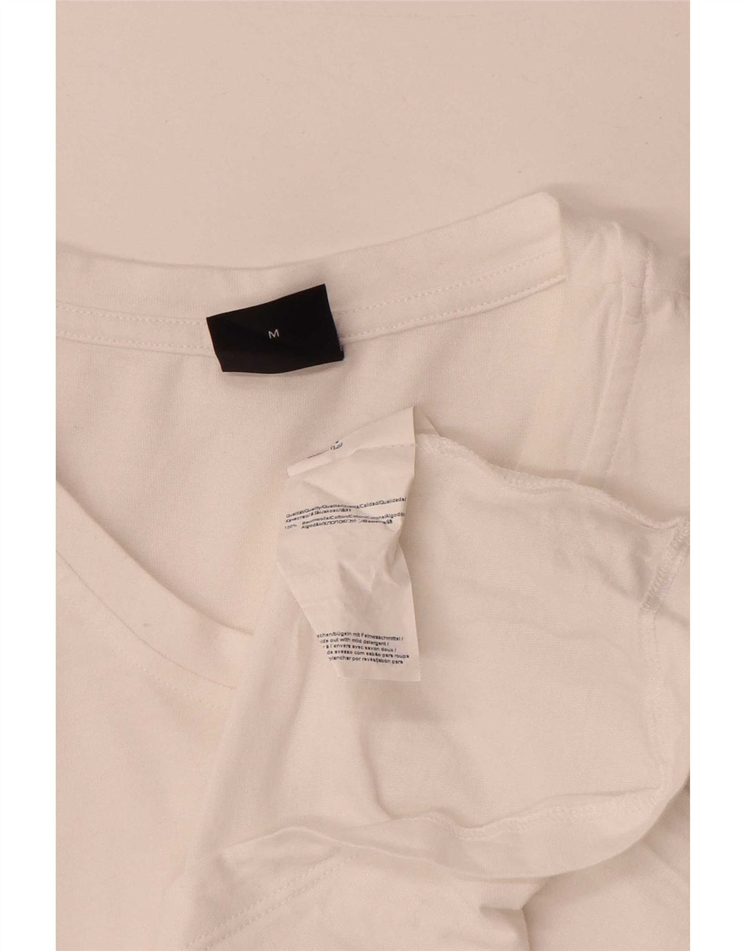 Camiseta gráfica masculina Hugo Boss Top médio algodão branco