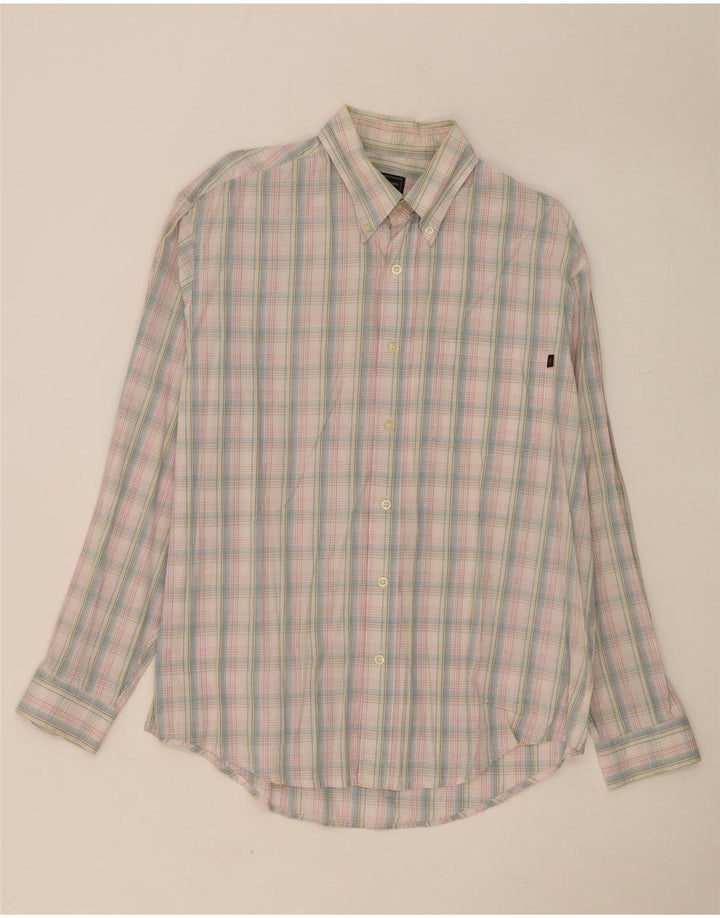 Camisa masculina Marlboro Classics grande algodão xadrez multicolorido