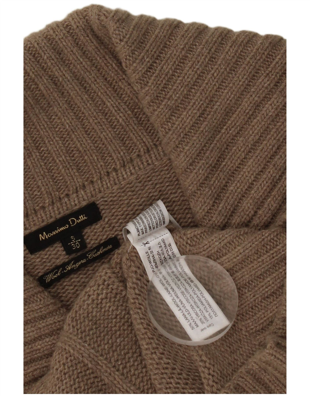 Suéter cardigã feminino Massimo Dutti Reino Unido 10 lã cinza pequena
