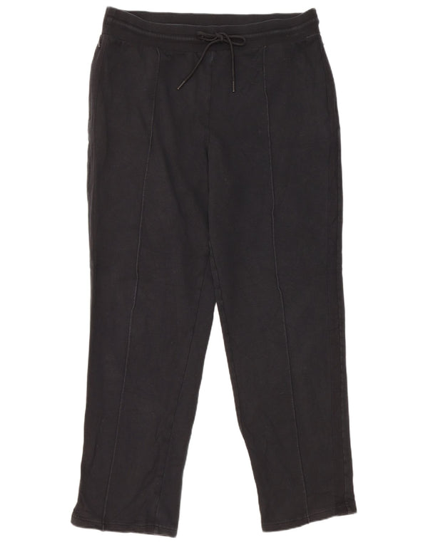 Calça de treino feminina Marks & Spencer Reino Unido 16 grande algodão preto