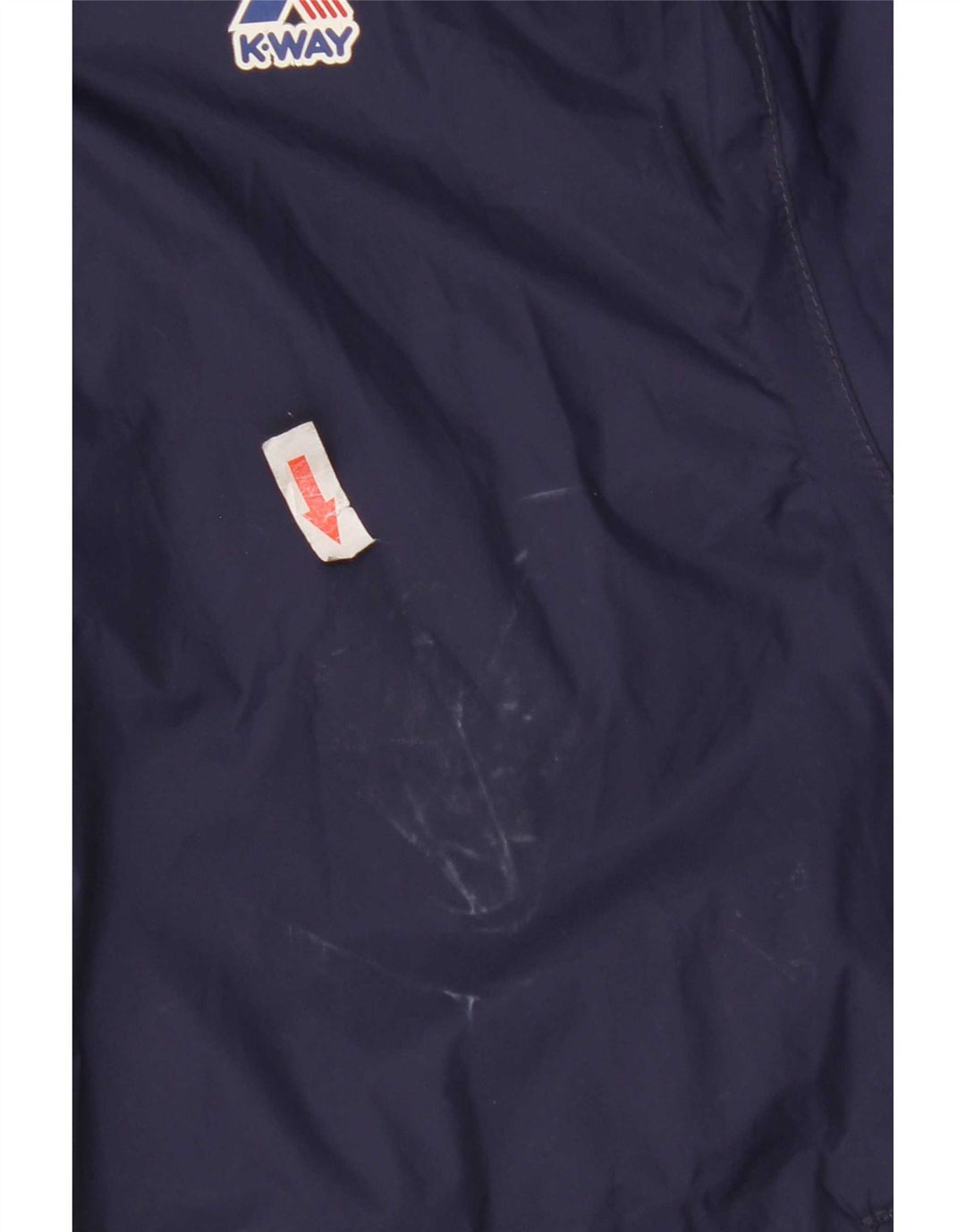 Jaqueta de chuva com capuz K-Way Boys 11-12 anos azul marinho nylon