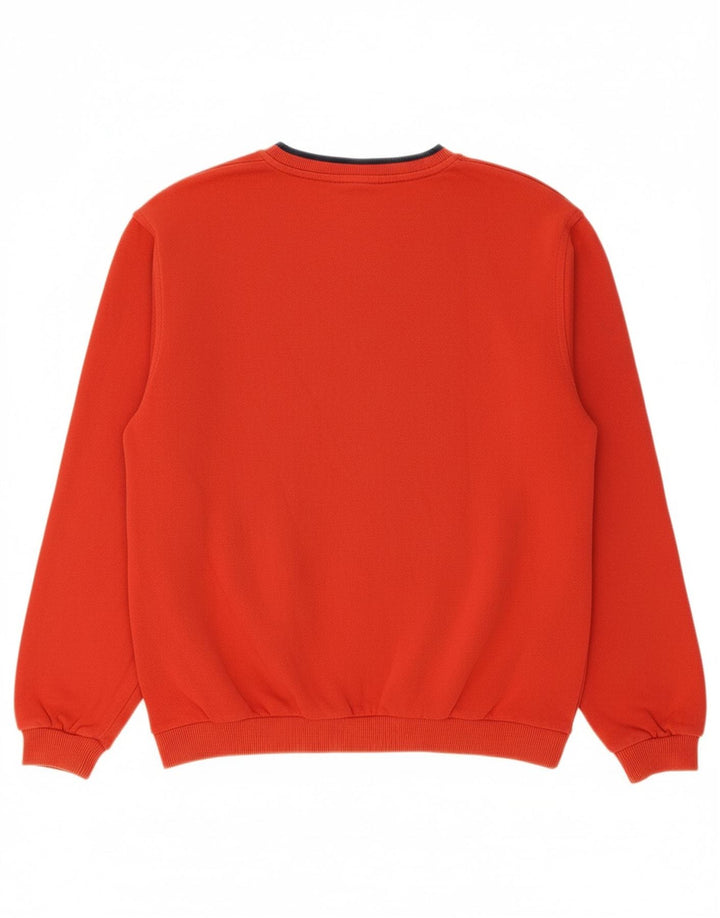 FILA Boys Graphic Sweatshirt Jumper 15-16 Anos XL Vermelho Algodão