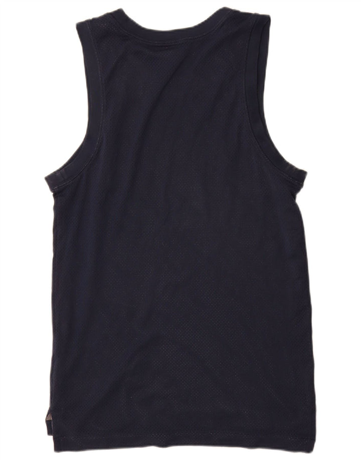 Nike Mens Graphic Vest Top Pequeno Poliéster Azul Marinho