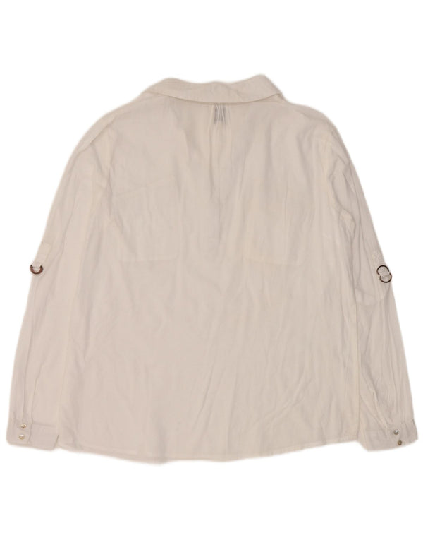 Pulôver feminino vintage EU 44 XL branco