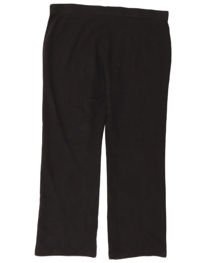 Calça de treino feminina MARKS & SPENCER UK 22 3XL algodão preto