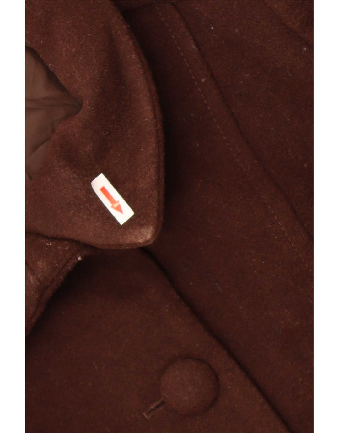 Sobretudo feminino Marks & Spencer UK 18 XL marrom lã nova