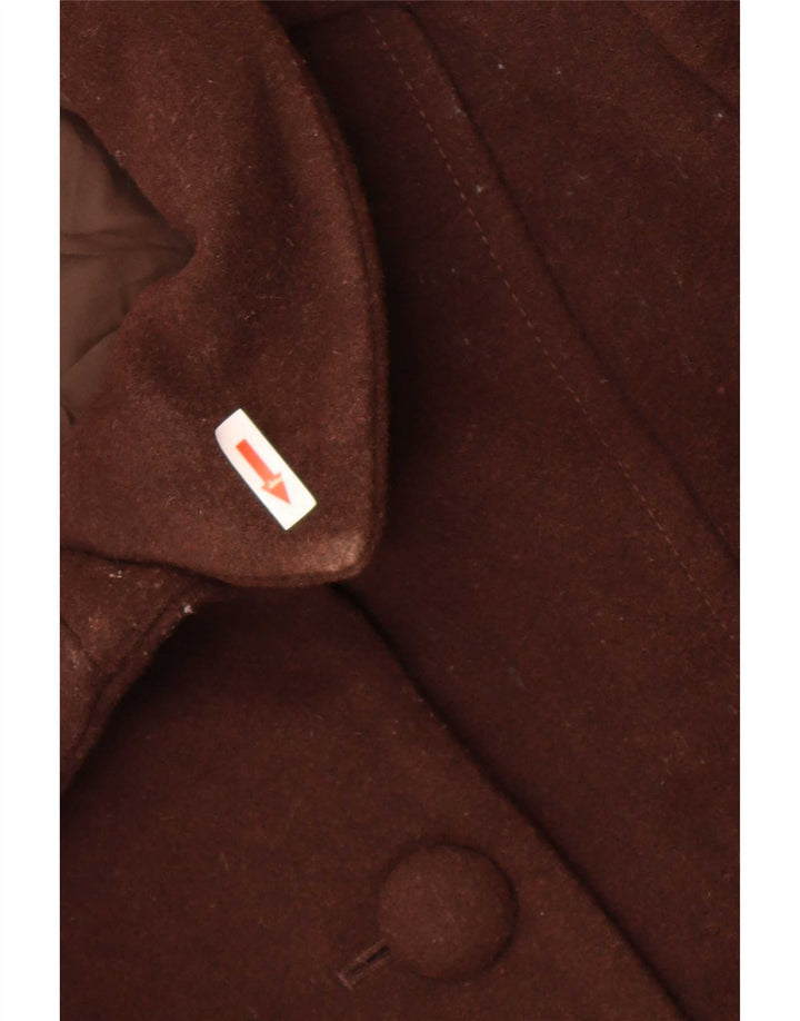 Sobretudo feminino Marks & Spencer UK 18 XL marrom lã nova